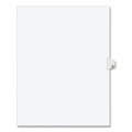 Avery Dennison Individual Dividers, Side Tab M, White, Pk25 01413